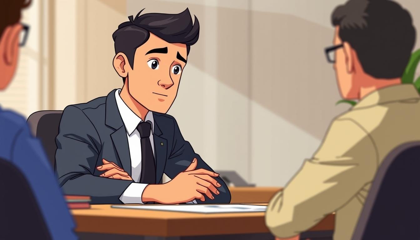 A professional business person sitting at a desk, intently listening to a colleague during a strategy meeting. The lighting is soft and natural, creating a warm, focused atmosphere. The figure's body language conveys deep engagement, with an expression of thoughtful consideration. The background is blurred, placing emphasis on the subject's face and upper body. The angle is slightly elevated, giving a sense of the listener's perspective. Subtle details in the environment, such as office supplies or a potted plant, add depth and context to the scene.